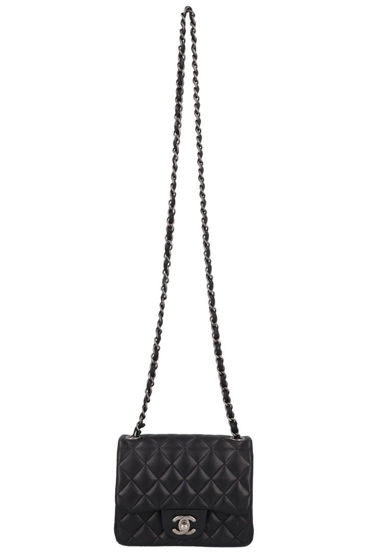 CHANEL Mini Square Flap Bag Black