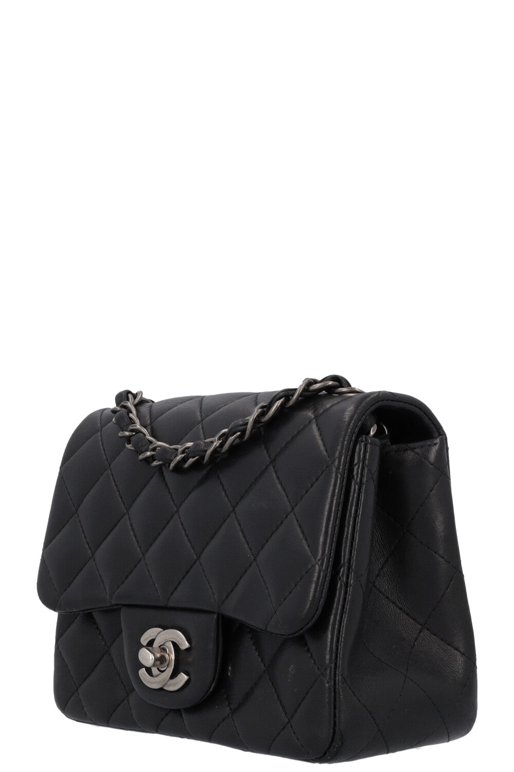 CHANEL Mini Square Flap Bag Black