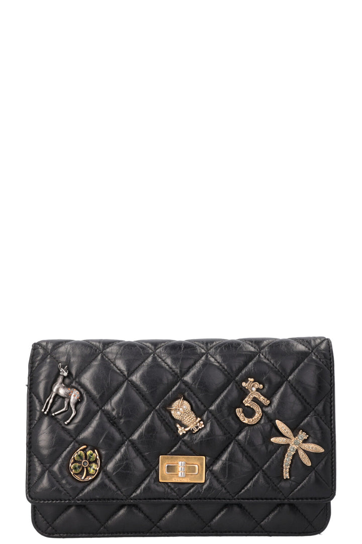 CHANEL Lucky Charm 2.55 WOC Black