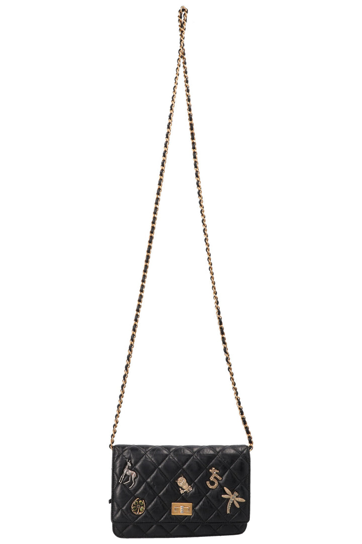 CHANEL Lucky Charm 2.55 WOC Black