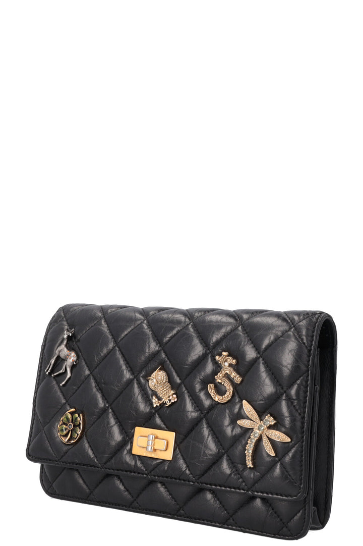 CHANEL Lucky Charm 2.55 WOC Black