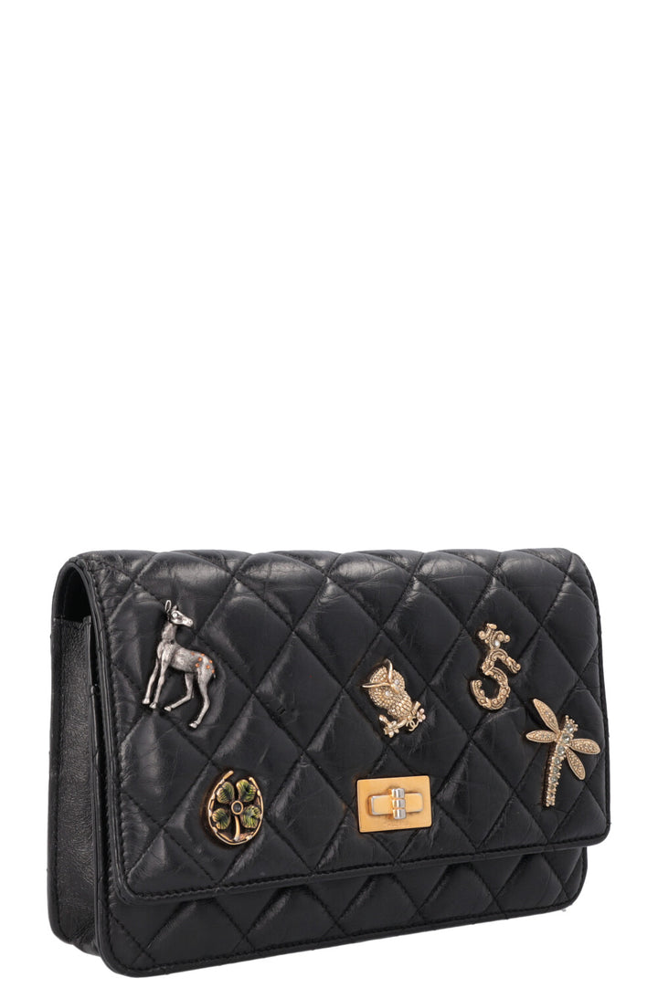 CHANEL Lucky Charm 2.55 WOC Black