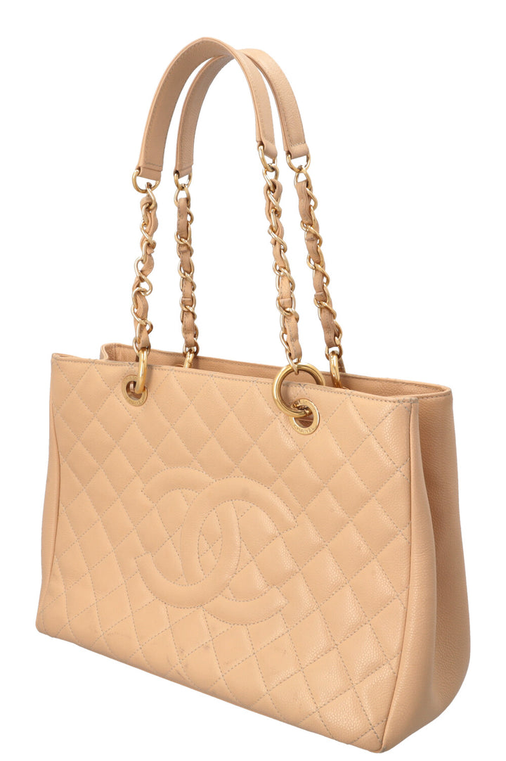 CHANEL GST Tote Bag Beige Caviar