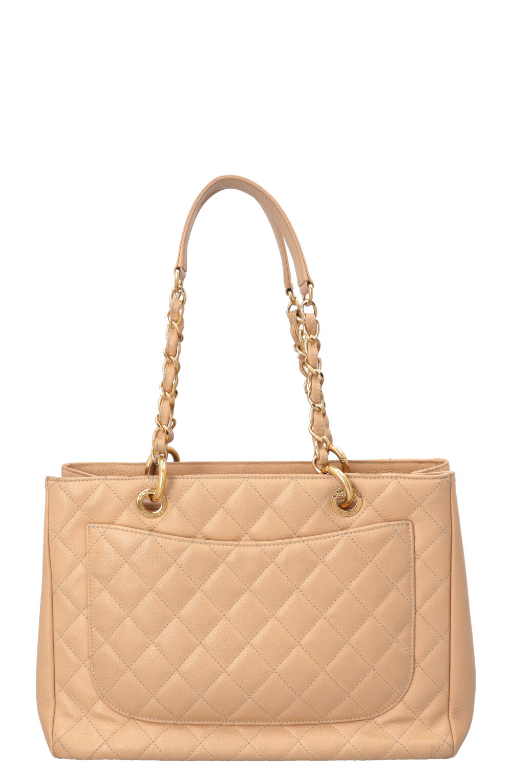 CHANEL GST Tote Bag Beige Caviar