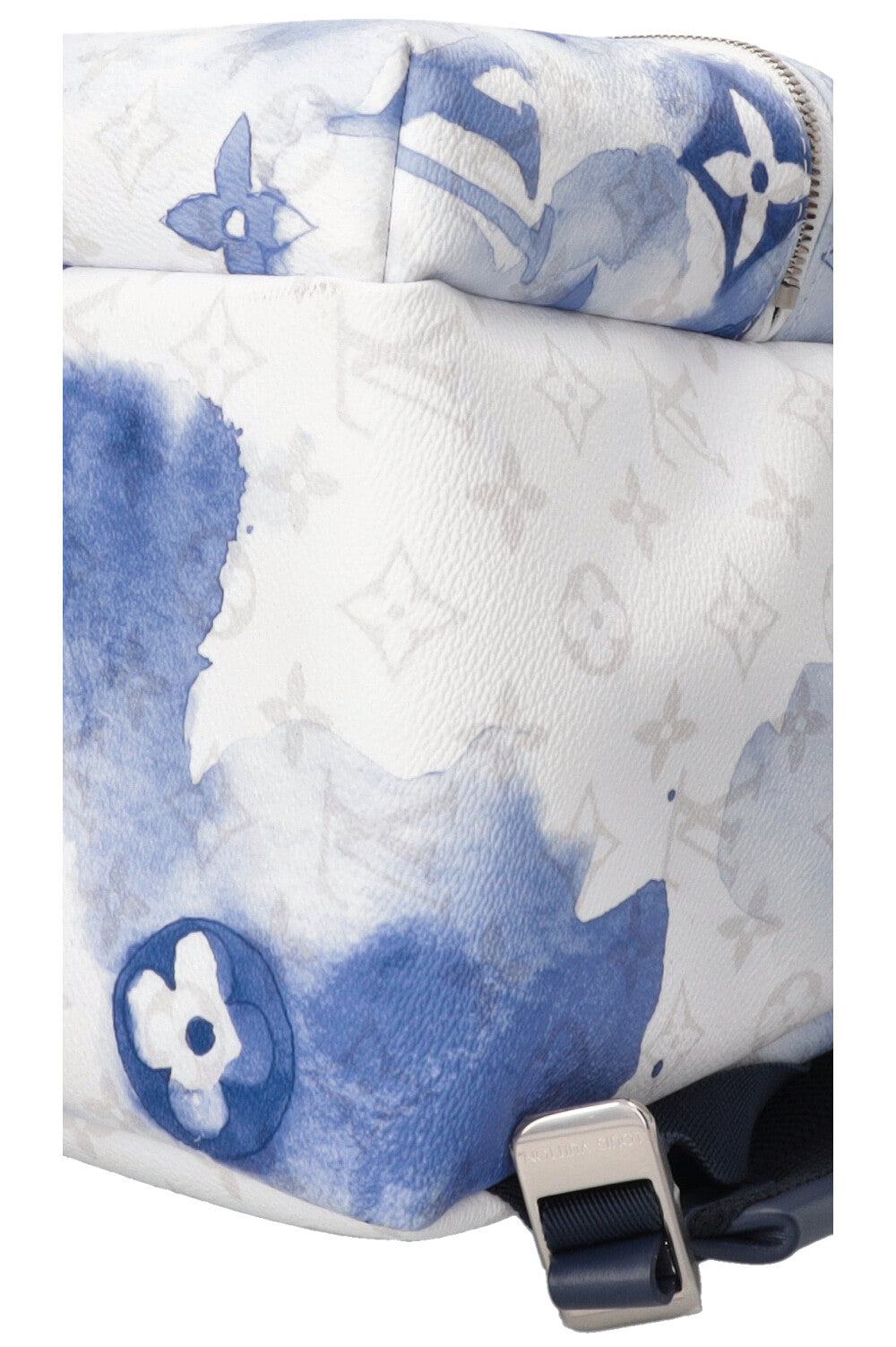 LOUIS VUITTON Sac à dos Discovery PM toile Monogram aquarelle bleue