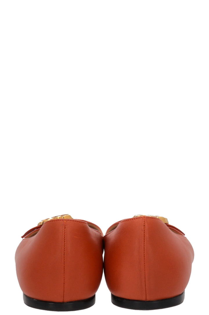 GUCCI GG Ballerina Flats Orange