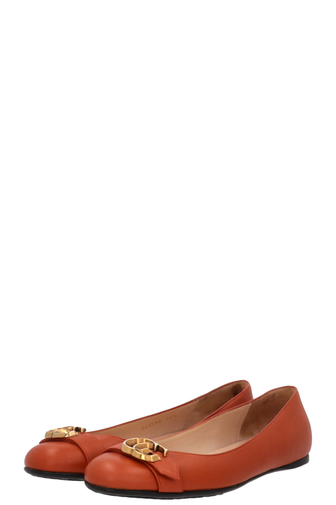 GUCCI GG Ballerina Flats Orange