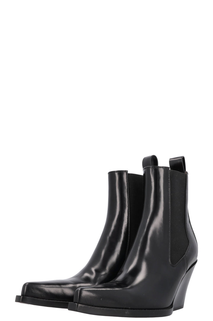 BOTTEGA VENETA Lean Boots Leather Black