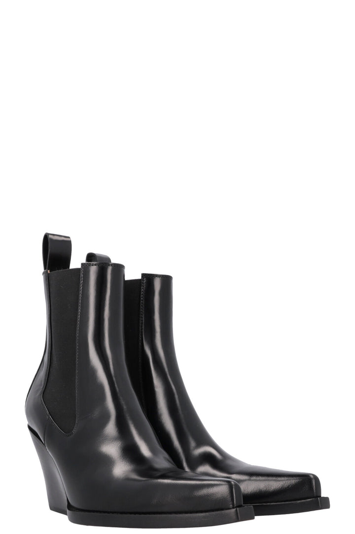 BOTTEGA VENETA Lean Boots Leather Black