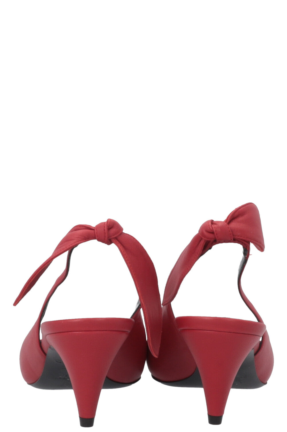 SAINT LAURENT Charlotte 55 Bow Slingback Red – REAWAKE