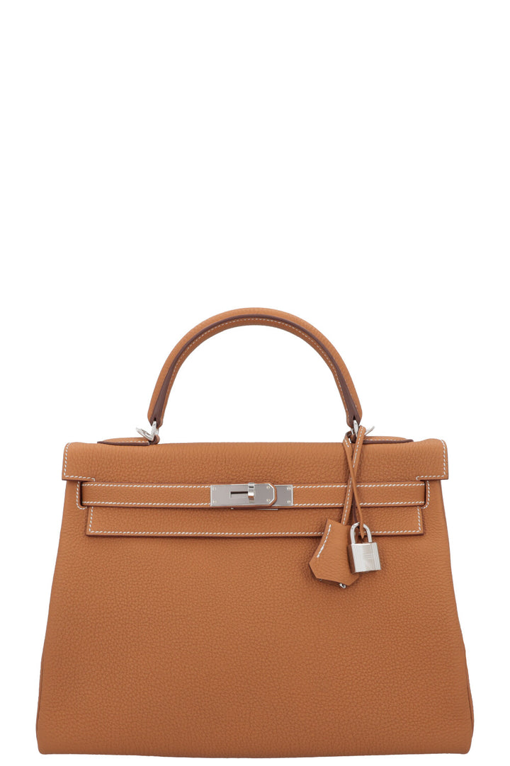 HERMÈS Kelly 32 Togo Gold
