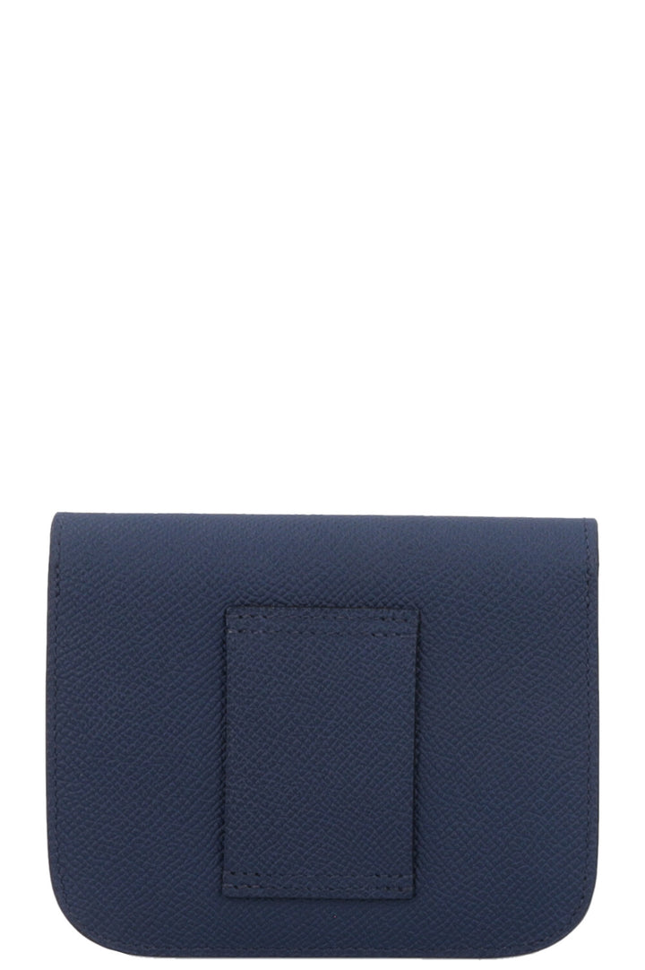 HERMÈS Constance Slim Wallet Epsom Bleu Nuit