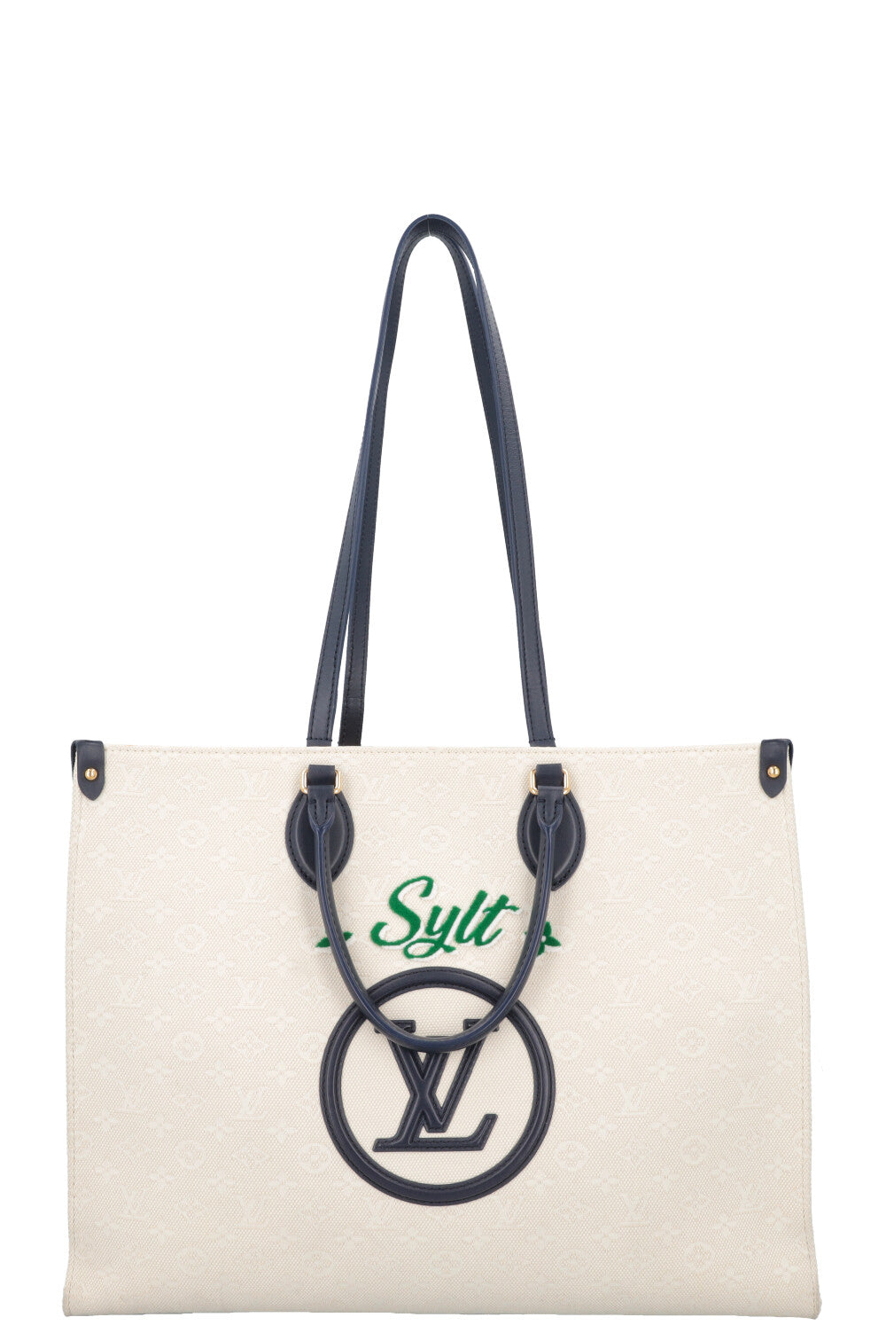 LOUIS VUITTON 2022 OnTheGo Sylt Tote Bag Canvas