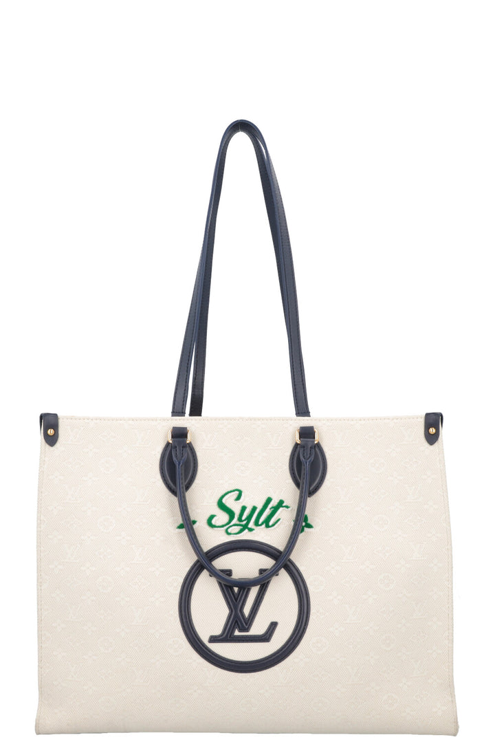 LOUIS VUITTON 2022 OnTheGo Sylt Tote Bag Canvas