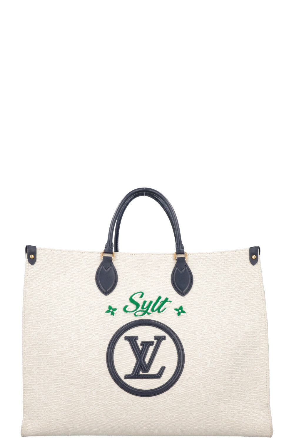 LOUIS VUITTON 2022 OnTheGo Sylt Tote Bag Canvas