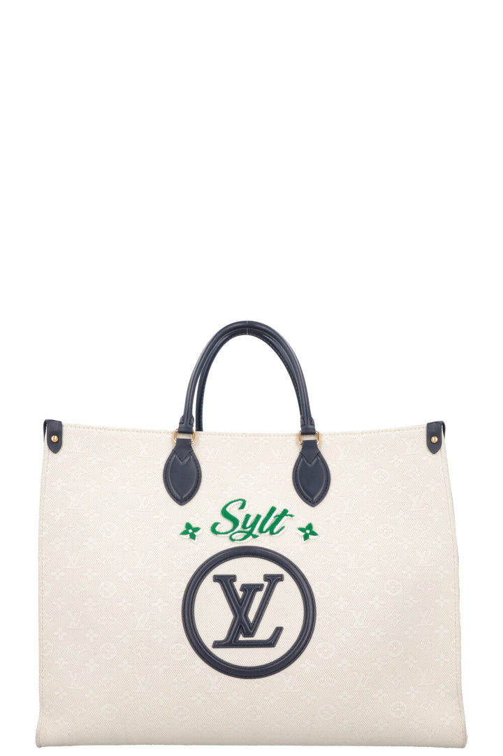 LOUIS VUITTON 2022 OnTheGo Sylt Tote Bag Canvas