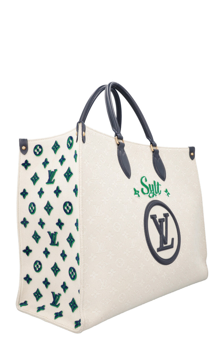 LOUIS VUITTON 2022 OnTheGo Sylt Tote Bag Canvas