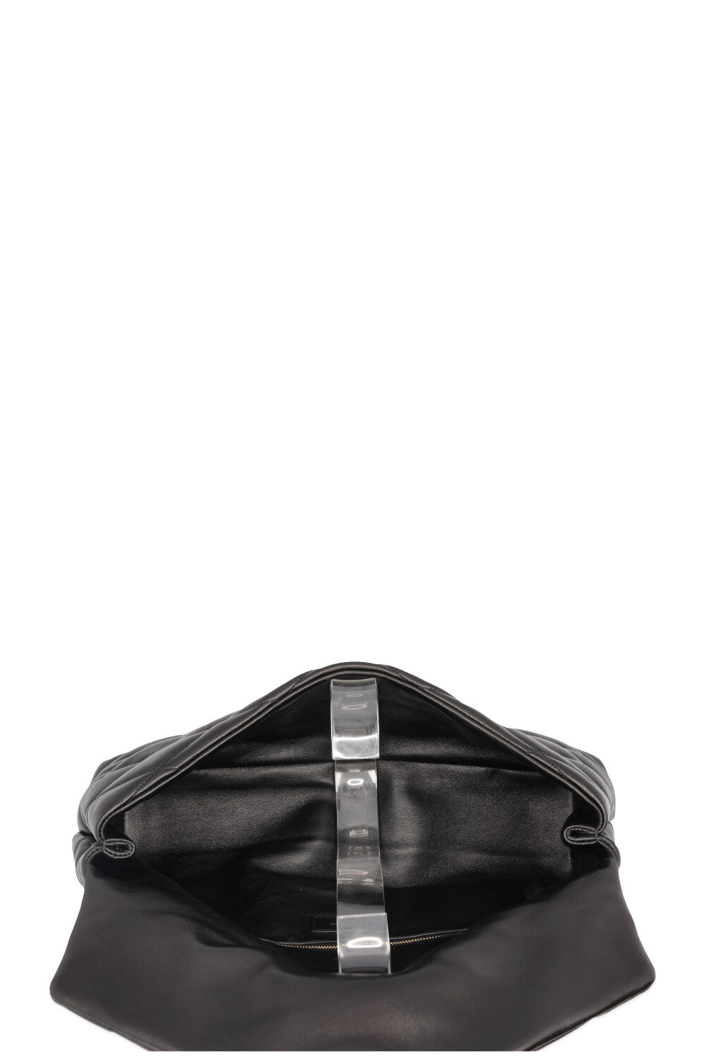 SAINT LAURENT Sade Puffer Clutch Black