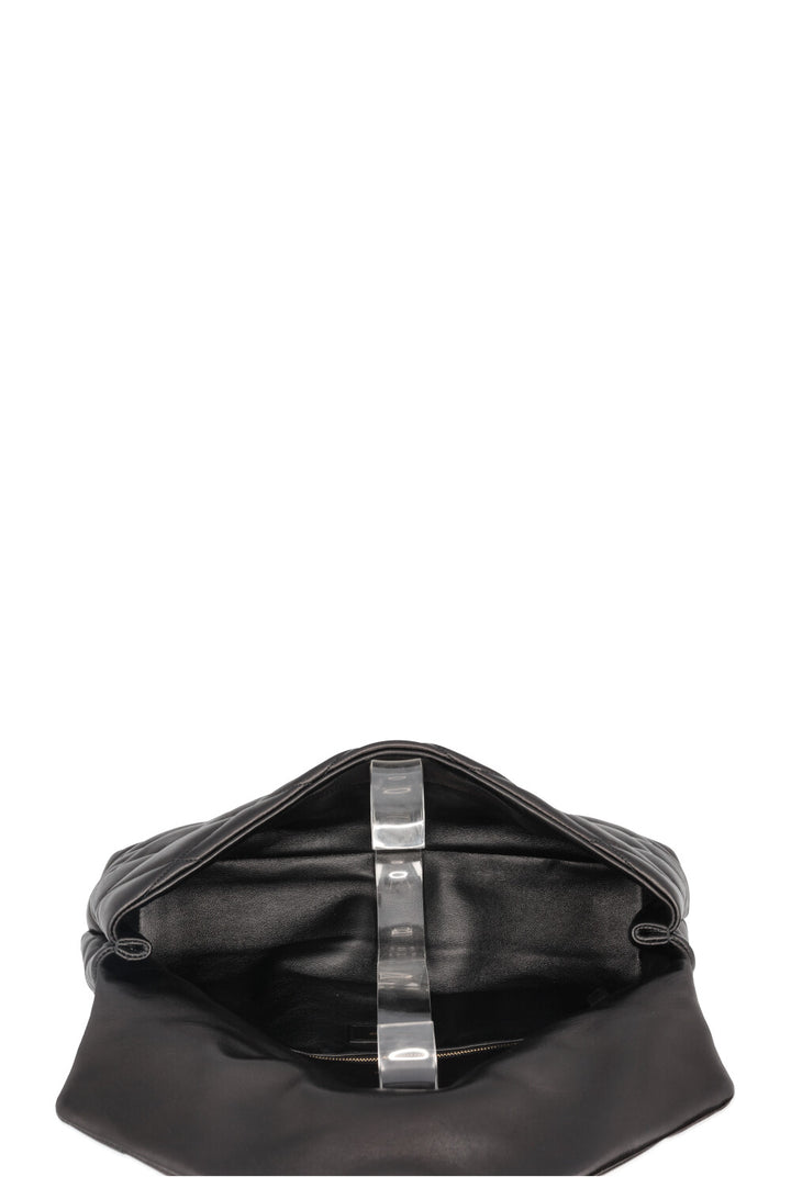 SAINT LAURENT Sade Puffer Clutch Black