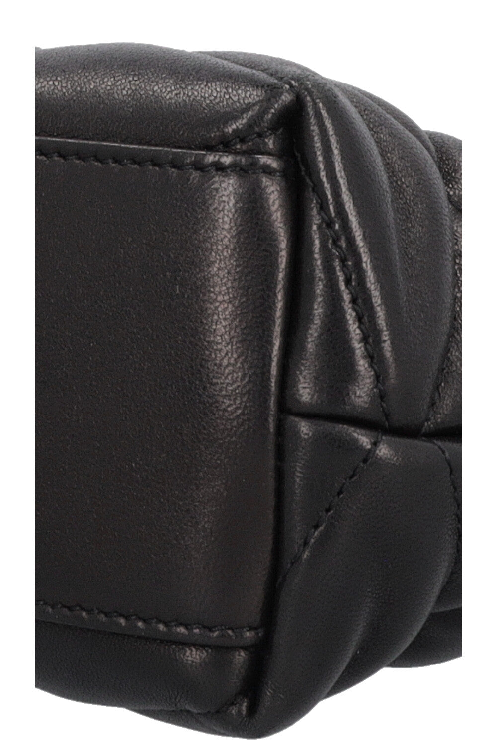 SAINT LAURENT Sade Puffer Clutch Black