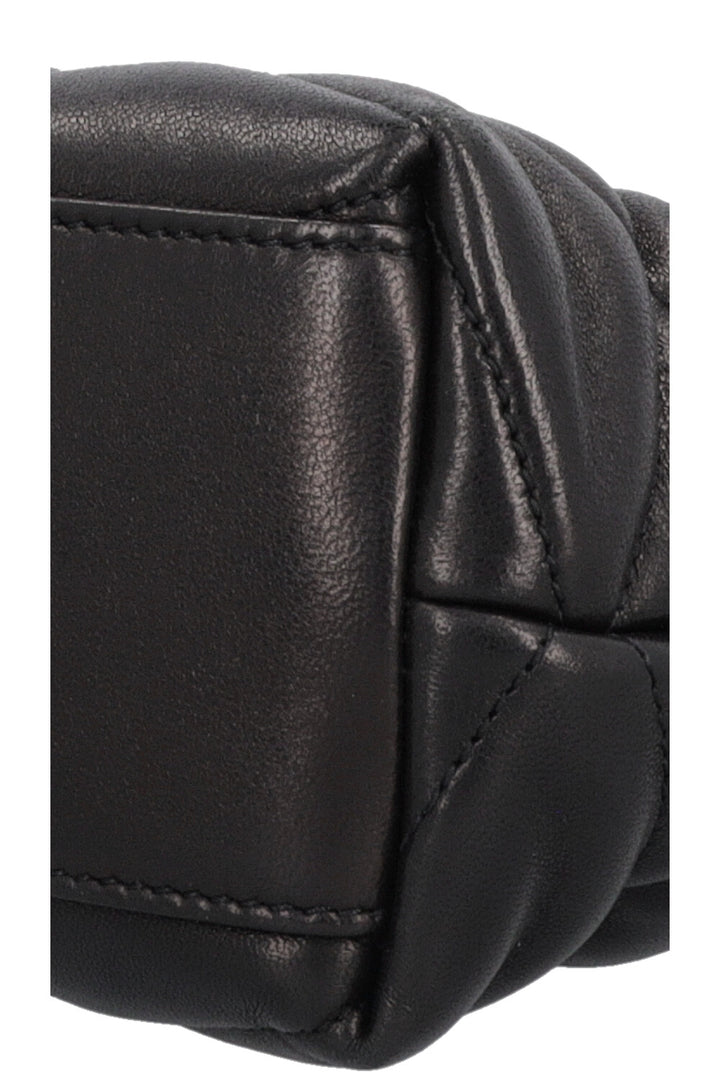 SAINT LAURENT Sade Puffer Clutch Black
