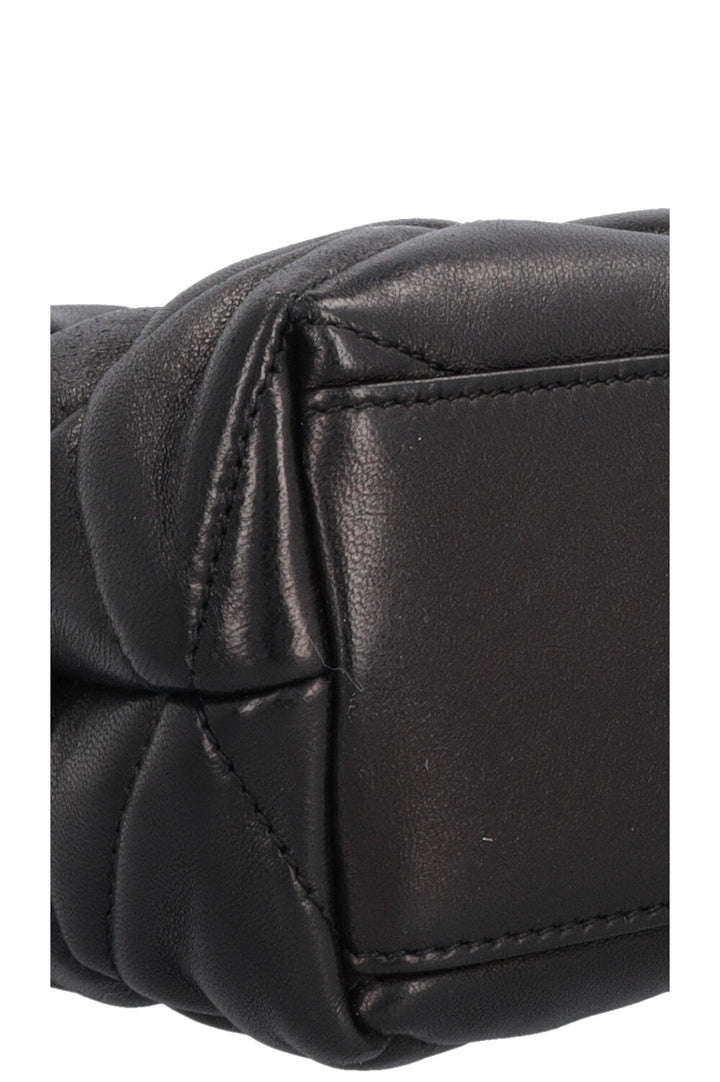 SAINT LAURENT Sade Puffer Clutch Black