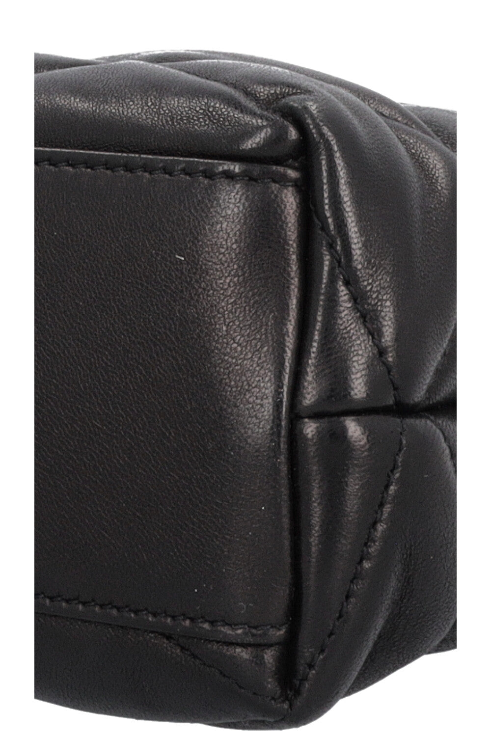 SAINT LAURENT Sade Puffer Clutch Black