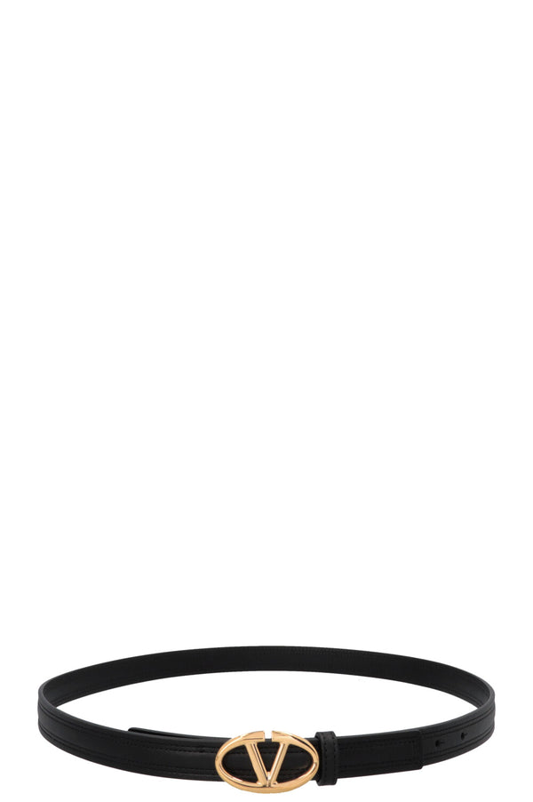 VALENTINO V Logo The Bold Edition Belt Black