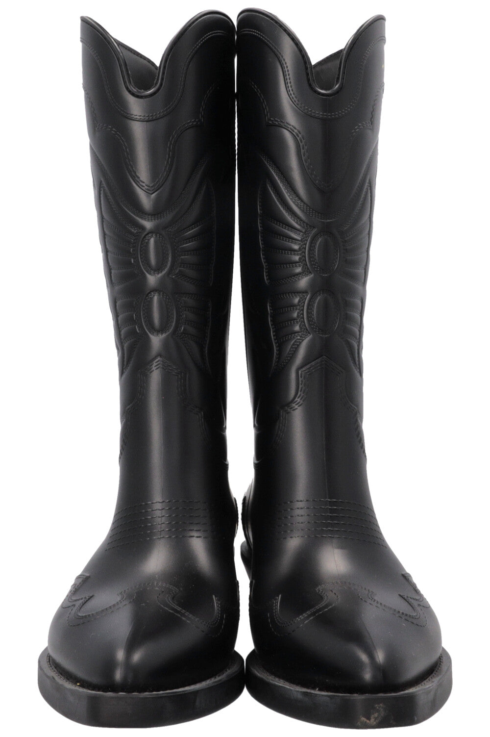 CHRISTIAN DIOR Bottes de Cowboy Caoutchouc Noir