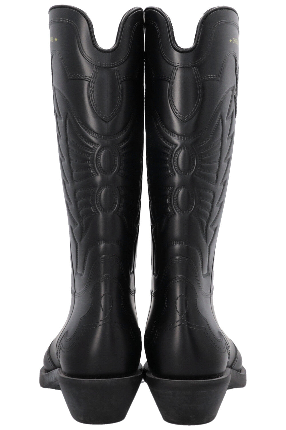CHRISTIAN DIOR Bottes de Cowboy Caoutchouc Noir
