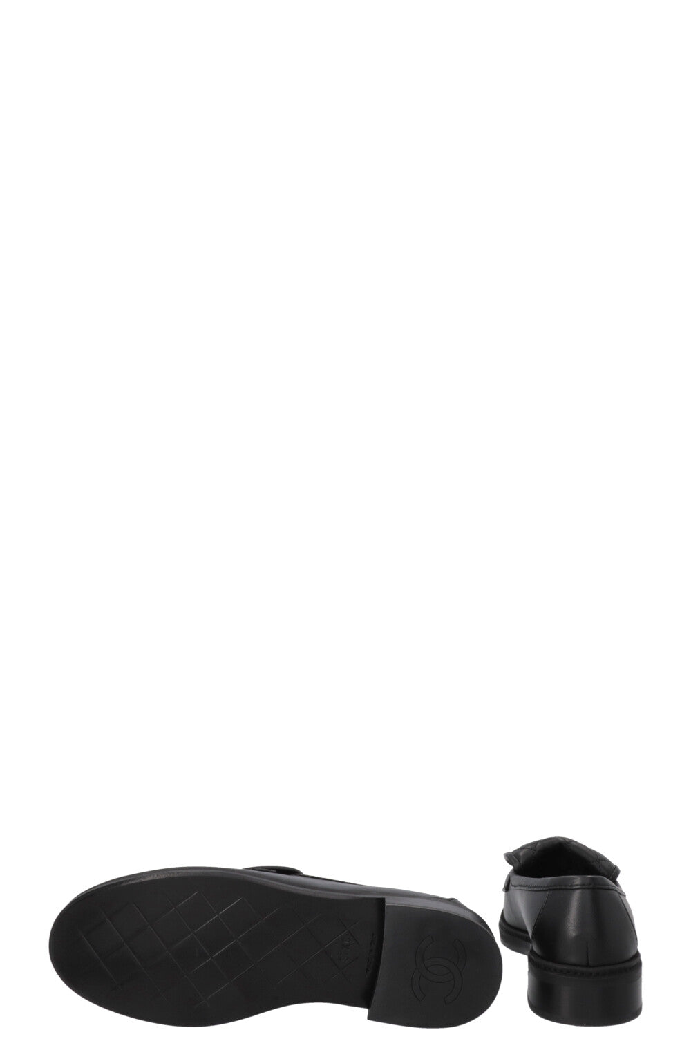 CHANEL Mocassins CC Noir