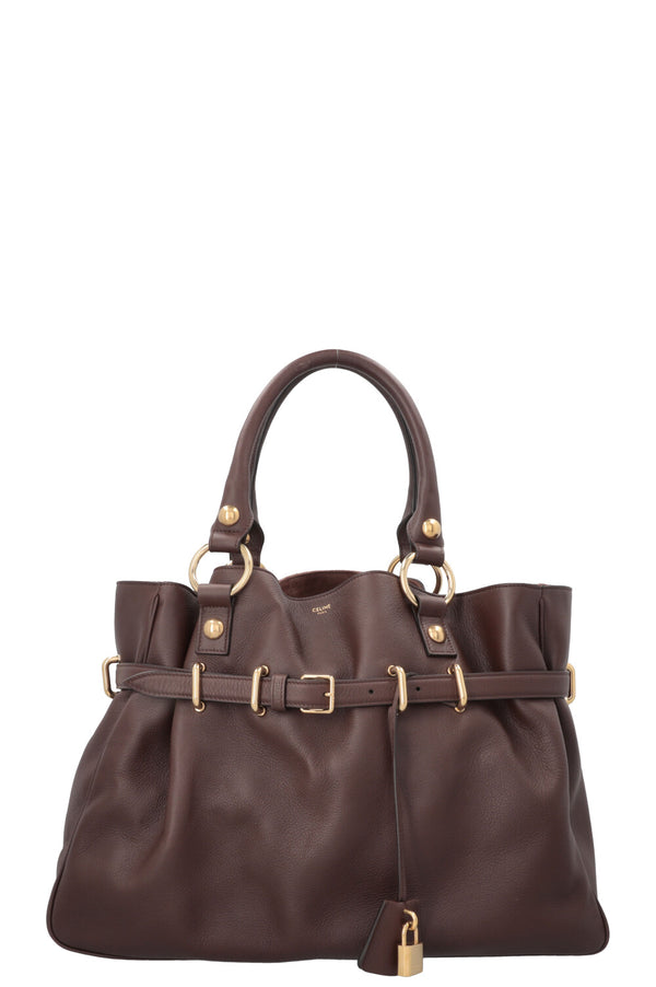 Sac cabas CELINE Anita moyen couleur aubergine