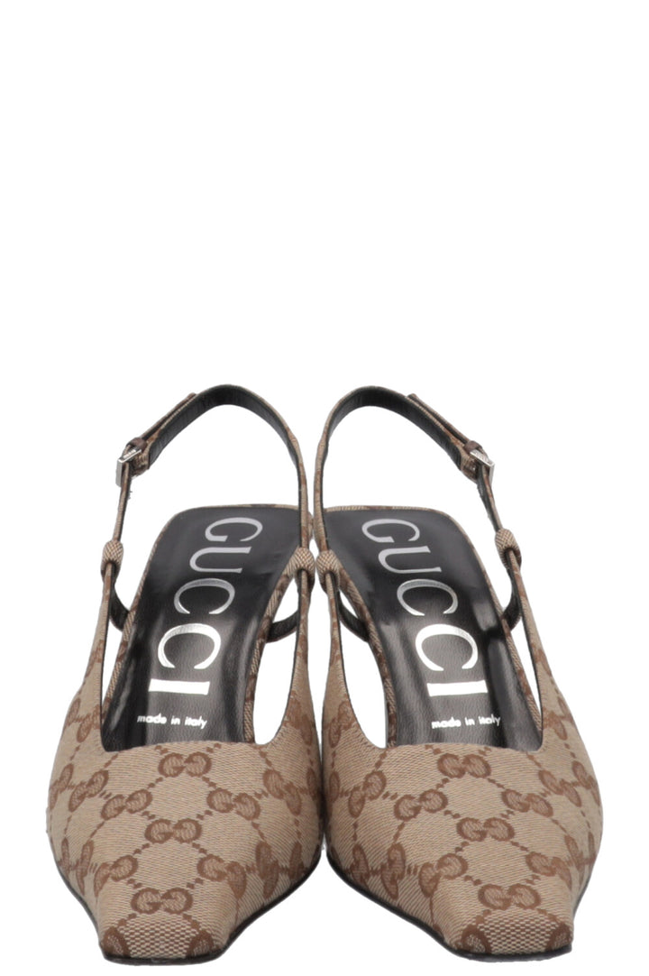 Talons à bride arrière GUCCI GG Supreme