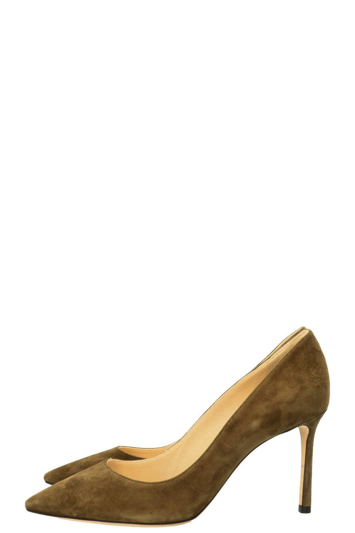 JIMMY CHOO Heels Suede Green