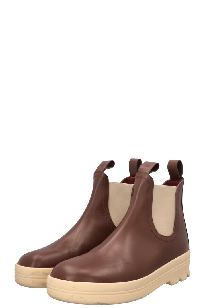 LORO PIANA Bottines Lakeside Marron