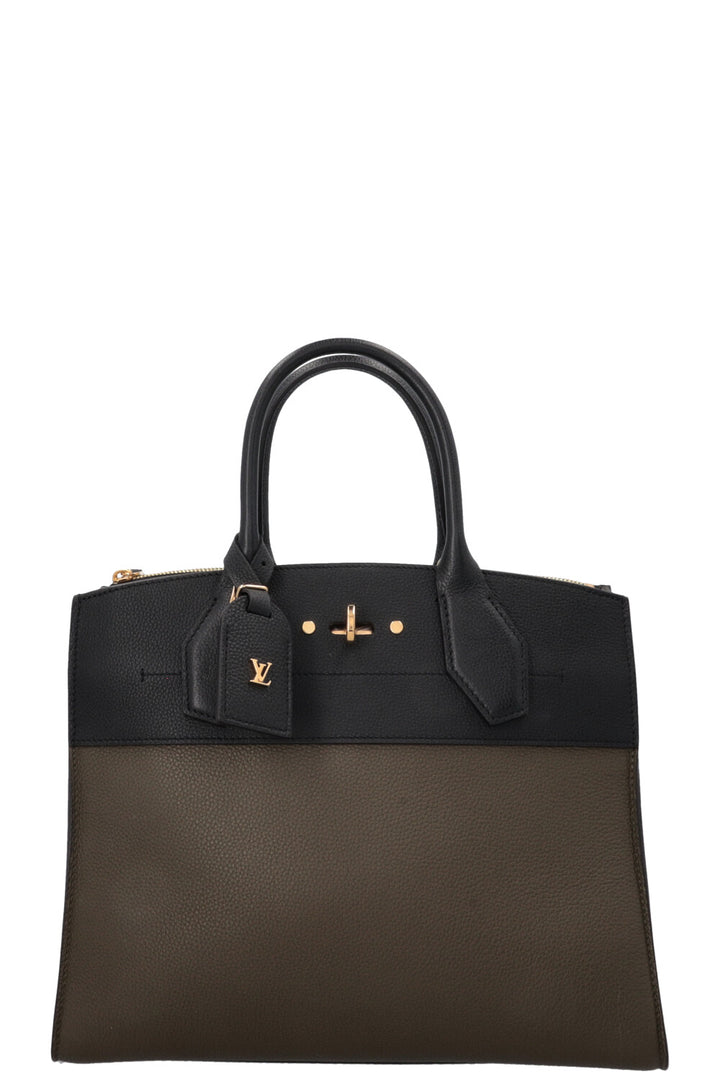 LOUIS VUITTON City Steamer MM Green Black