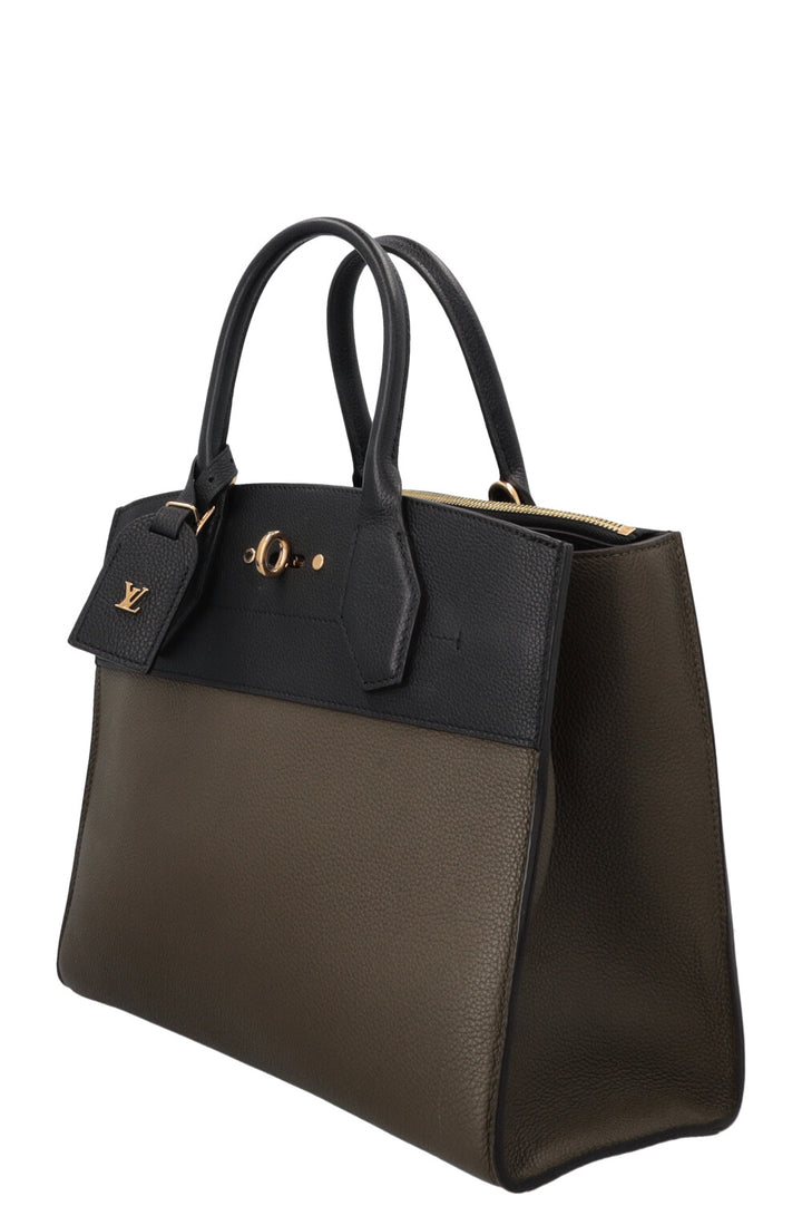 LOUIS VUITTON City Steamer MM Green Black