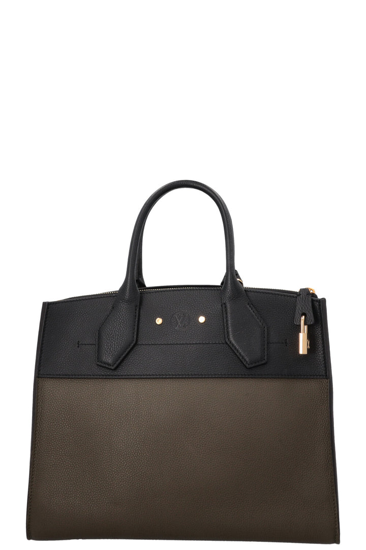 LOUIS VUITTON City Steamer MM Green Black
