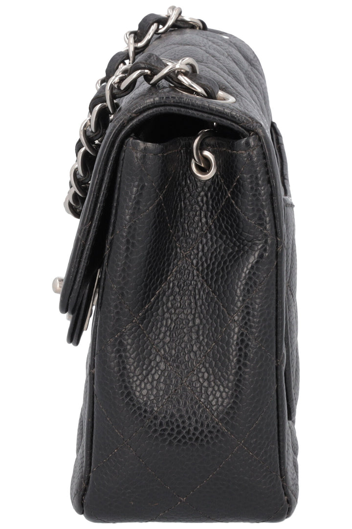 CHANEL Mini Square Flap Bag Caviar Black