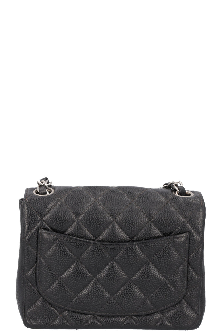 CHANEL Mini Square Flap Bag Caviar Black