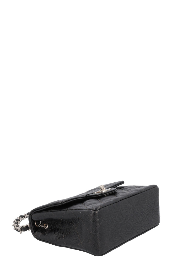 CHANEL Mini Square Flap Bag Caviar Black