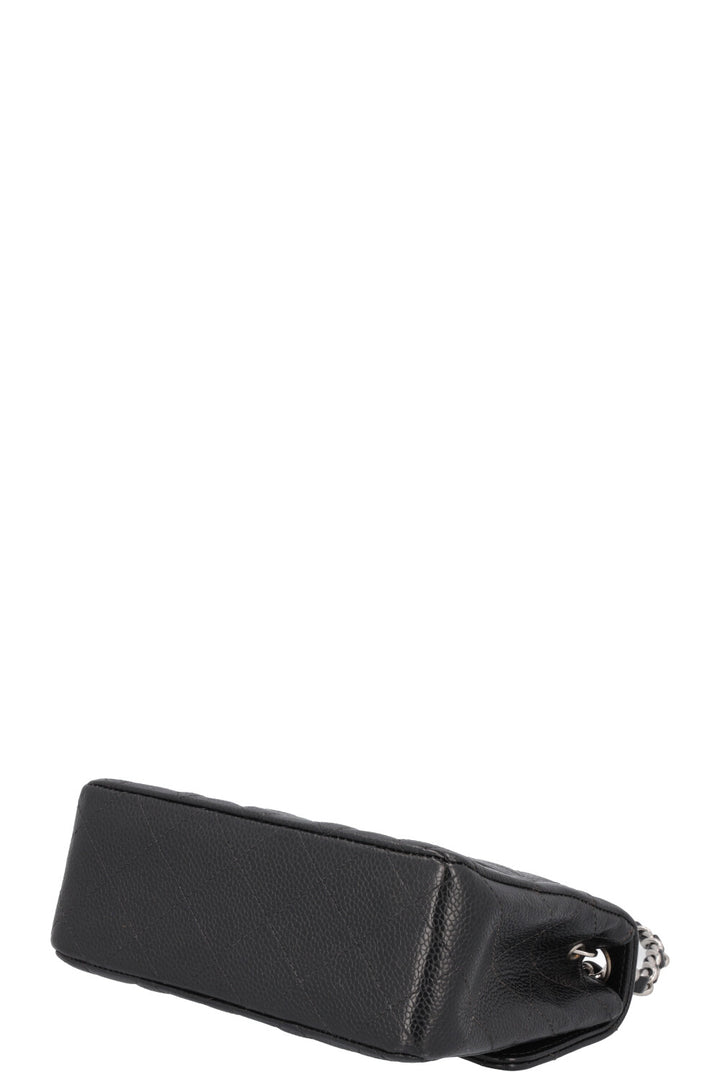 CHANEL Mini Square Flap Bag Caviar Black