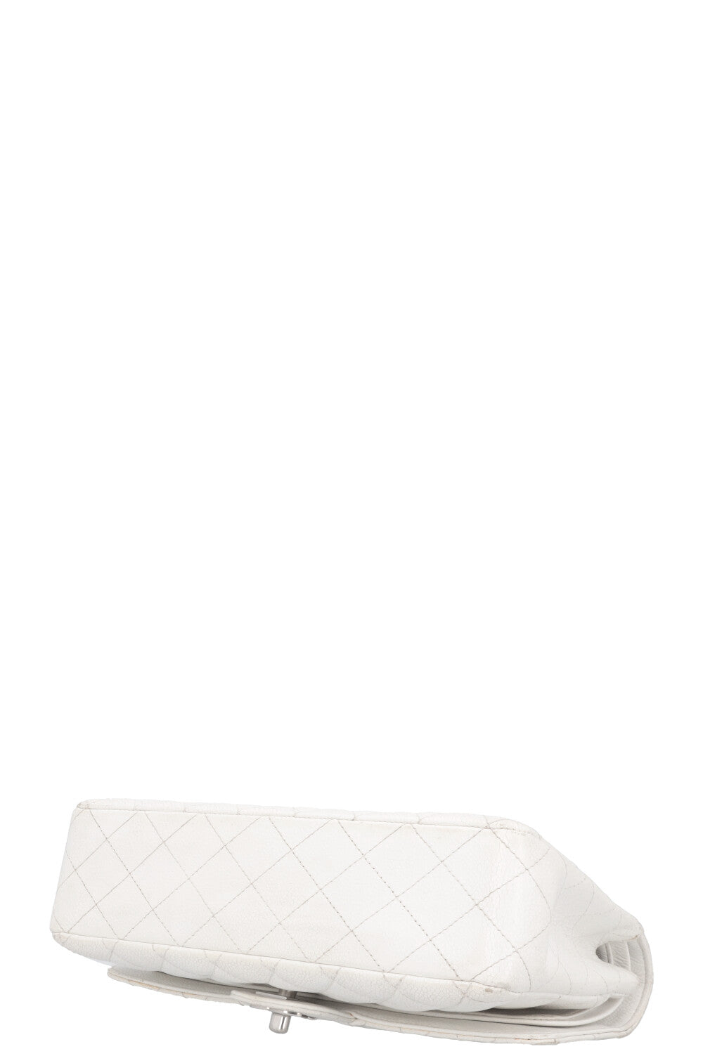 CHANEL Classic Double Flap Bag Medium White