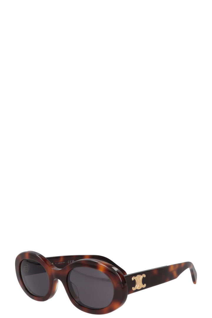 CELINE Sunglasses Tortoiseshell Brown CL40194U