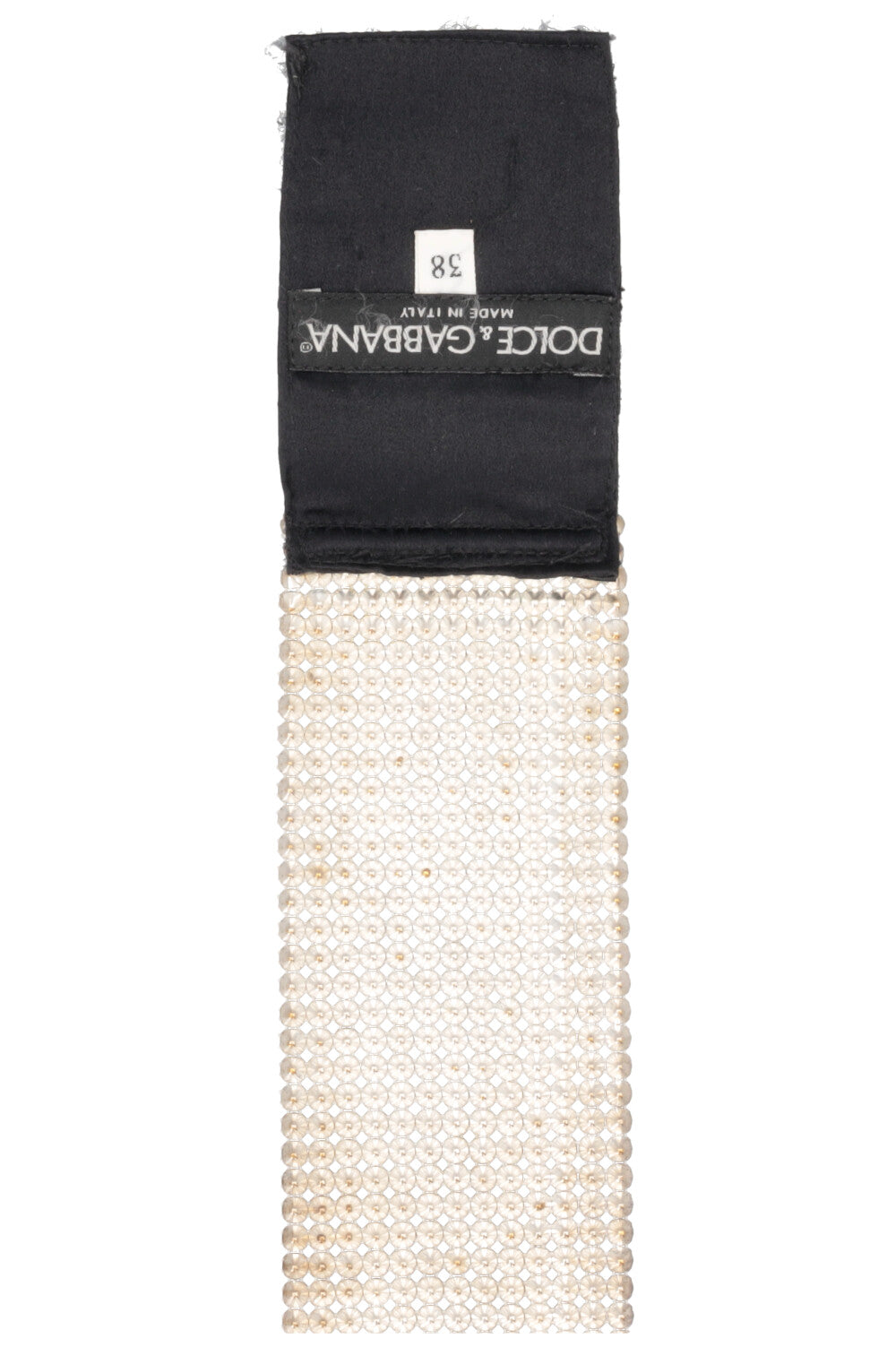 DOLCE&GABBANA 2000 Velcro Strass Waist Belt