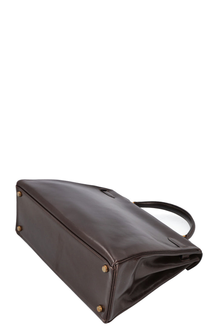 HERMÈS Kelly 32 Box Brown