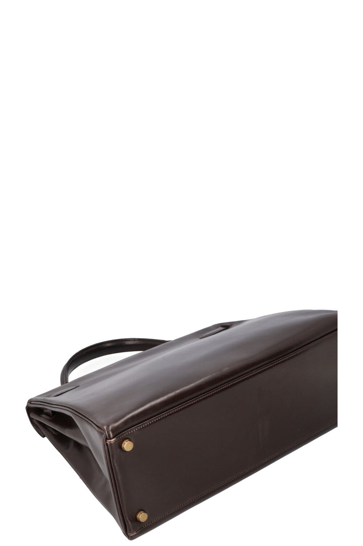 HERMÈS Kelly 32 Box Brown