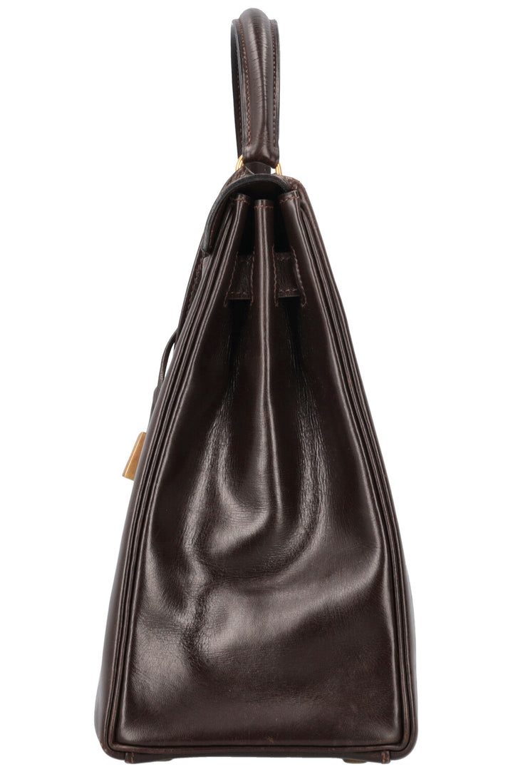 HERMÈS Kelly 32 Box Brown