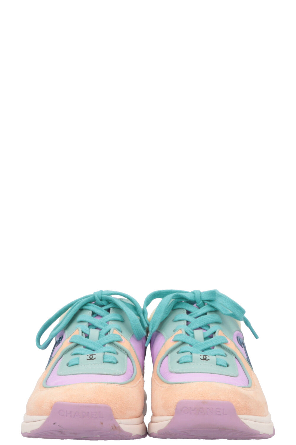 CHANEL CC Low Top Sneaker Multicolor Peach REAWAKE