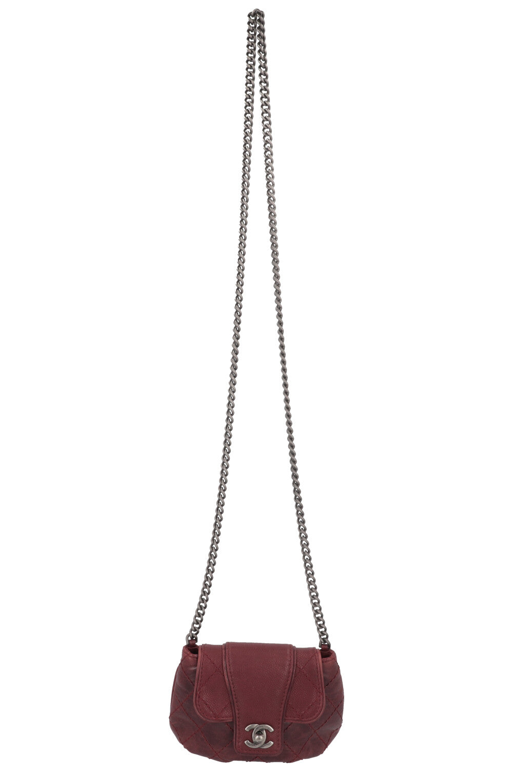 CHANEL Mini Bubble Bag Leather Bordeaux